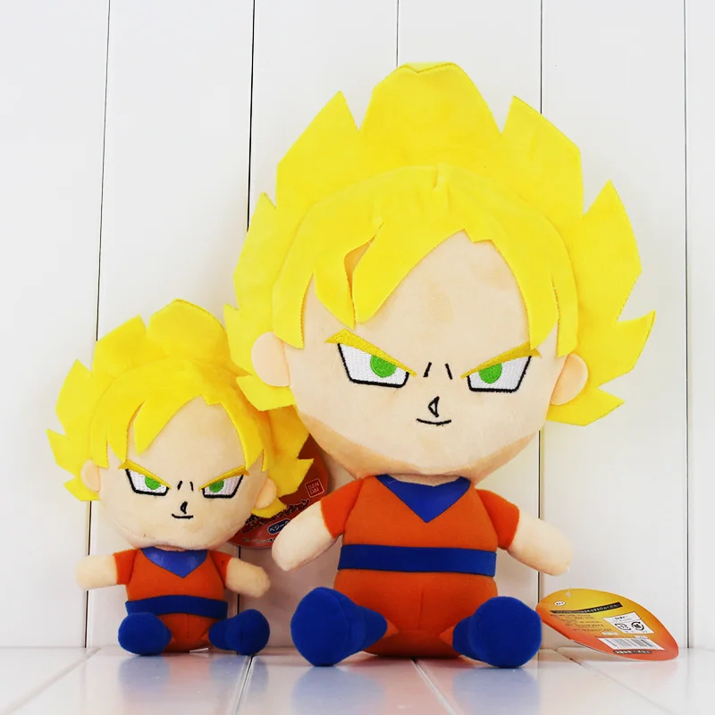 20 см Dragon Ball плюшевые игрушки супер сайян Сон Гоку милые Вегета сон Гохан мягкие куклы для детей
