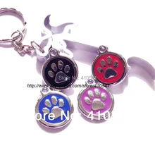 Смешанные цвета, 1000 шт/партия, товары для домашних животных, Пользовательские Бирки в форме собачья лапа, персональный значок для собаки