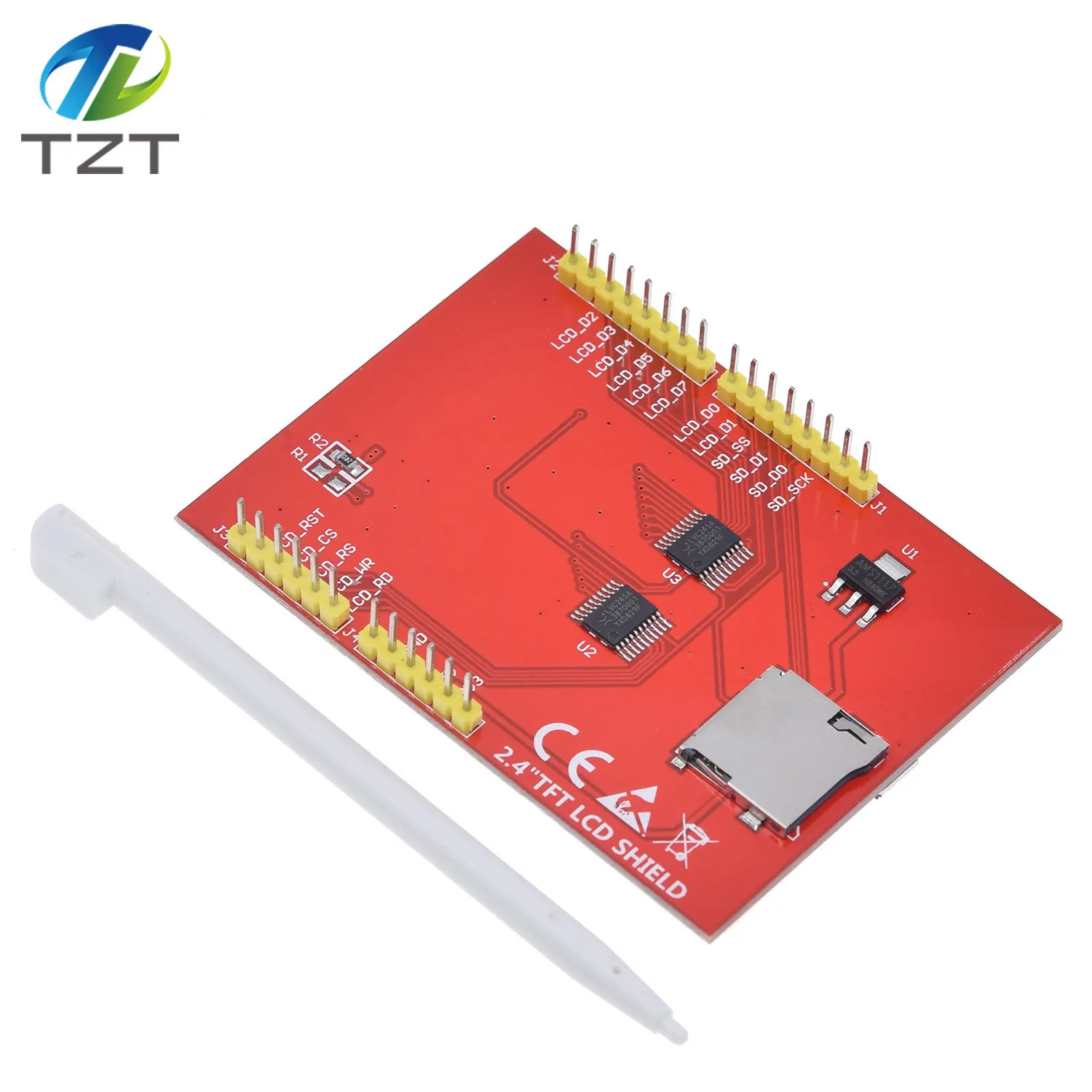 TZT 1 шт. ЖК-модуль TFT 2,4 дюймов TFT ЖК-экран для Arduino UNO R3 плата и поддержка mega 2560 с сенсорной ручкой, UNO R3