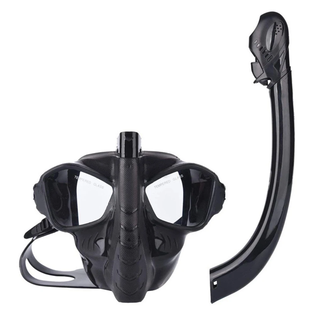 

Equipment Waterproof Easy Breathing Swimming Diving Mask Safe Full Face Silicone Snorkeling Dry Anti-fog Adjustable Anti Leak