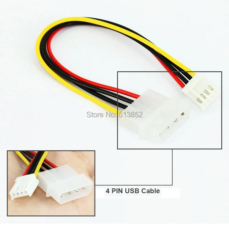 KPC1315_3_M2 to PCI-E 4X Slot Card Adapter NGFF (M.2) M Key Male to PCI Express X4 Slot Converter with Power Cable