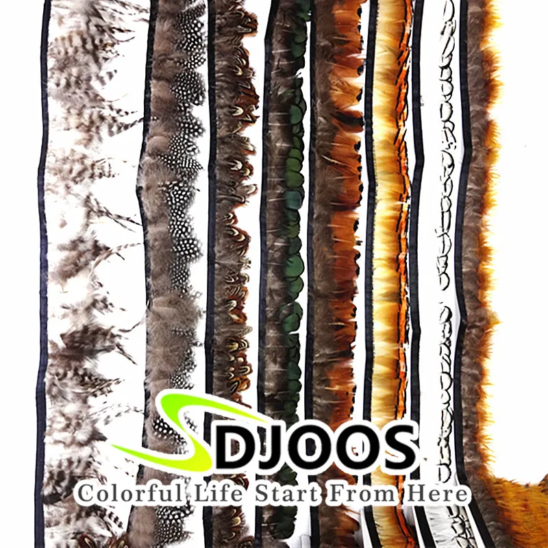 

10 M Naturelle Colourful Feathers Belt Faisan Dyed Decorative Rooster Feathers Fringe For Sale Jacket Men DIY Wedding Wholesale