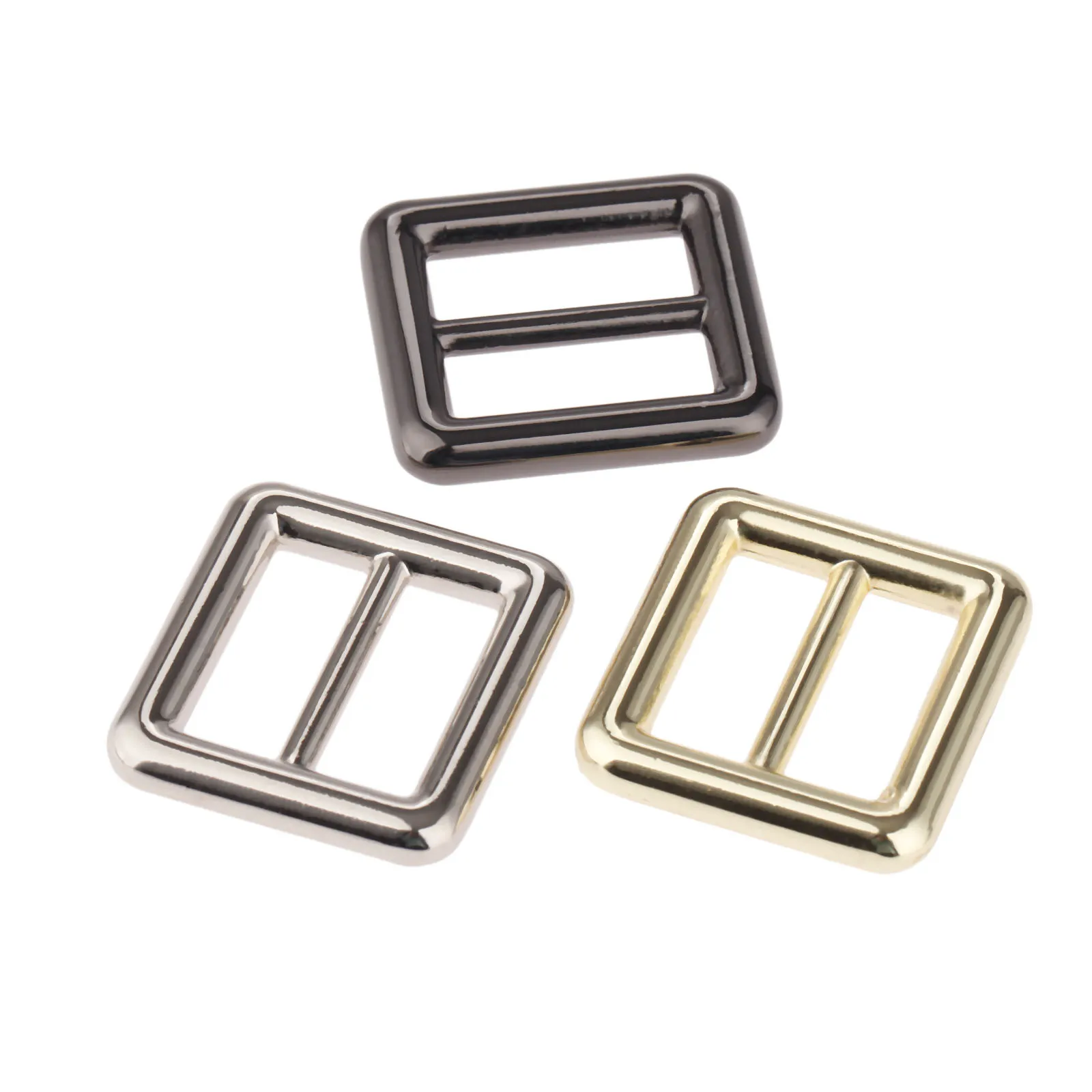 

5Pc 20mm Webbing Straps Metal Slider Glide Adjust Buckles Bag Shoes Clothes Leather Belt Snap Clasp Clip Bag Luggage Accessories