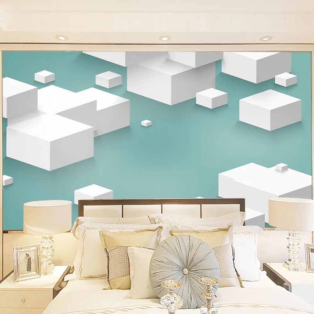 3d обои креативный Куб 3D фон настенная живопись-водонепроницаемое покрытие для стен