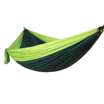 

Outdoor double Hammock Portable Parachute Cloth 2 Person hanging chair sleeping travel swing tools