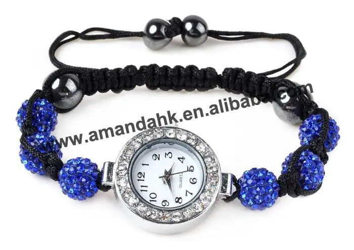 500 шт./лот ювелирные изделия Shamballa оптовая продажа наручные часы браслет из