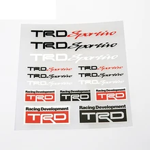12x12cm TRD Sportiro Badge Sticker Set Refitting Car Styling Decals DIY Anywhere Body Window Exterior Interior Decor for Toyota