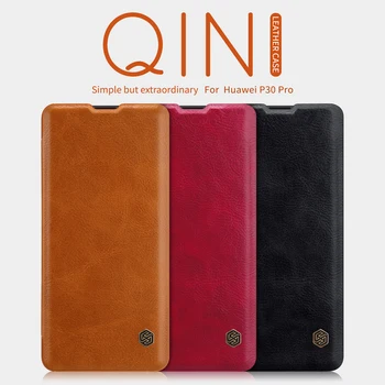 

Huawei P30 Pro Cover Original NILLKIN QIN Series Flip Leather Case For Huawei P30 Pro with Card Pocket Wallet Bumper Cover