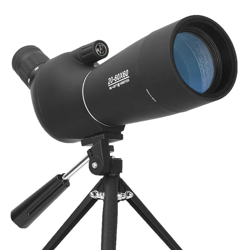 20-60X60 Zoom Spotting Scope with Tripod Bird Watching Hunting Shotting Monocular Telescope HD Optical Glass FMC Lens outdoor 20 60x60 zoom monocular telescope spotting scope optical lens with tripod carrying bag for birdwatching hunting dp006