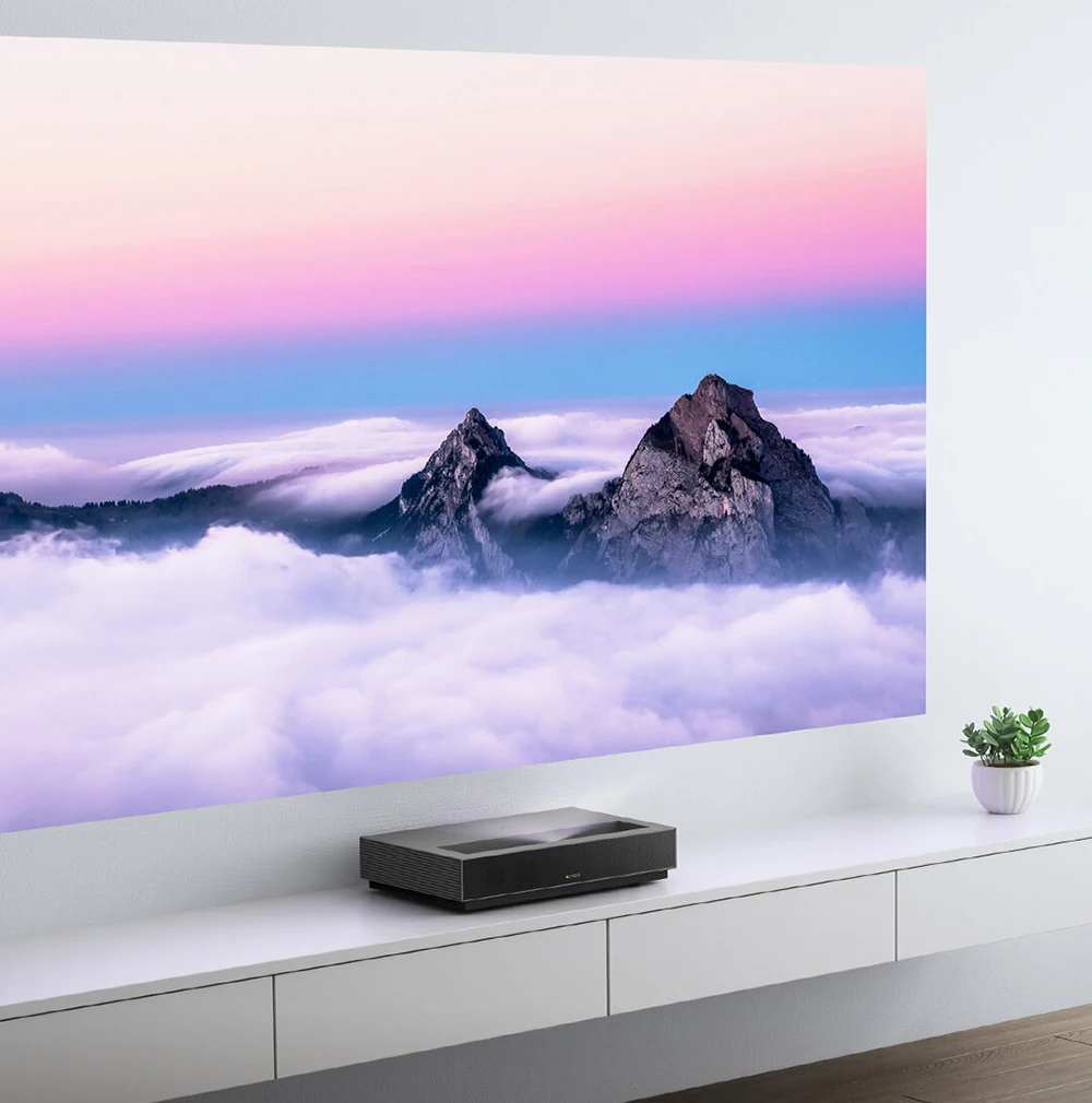 Лазерный проектор Youpin Fengmi ТВ 4K кинотеатр 150 дюйма 2000ANSI люмен домашний 2 ГБ 64 MIUI