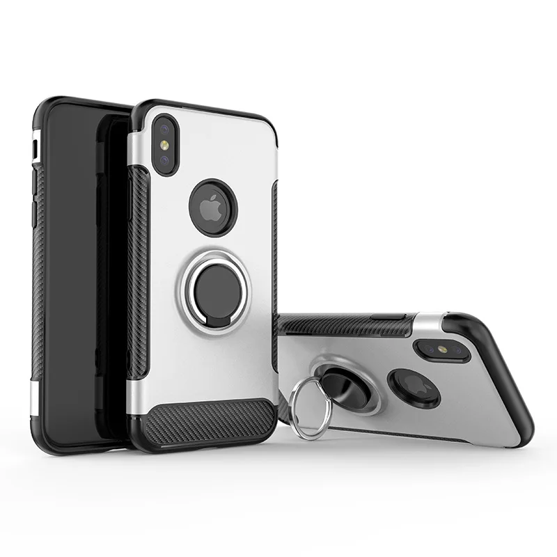 

50pcs Ring Holder Magnetic Car Holder Shockproof Armor Case Cover For iPhone 11 Pro Max X XS MAX XR 6 6s 7 8 Plus