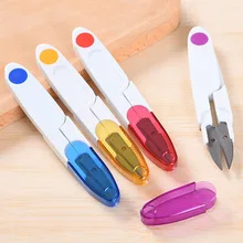 1 шт. ножницы с пластиковыми ручками для шитья DIY пластиковая ручка инструмент для шитья цветная прозрачная лента покрытие из нержавеющей стали для дома