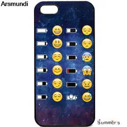 Arsmundi Emoji лицо пространство funky смайлик телефон чехлы для iPhone 5C 5S 6S 7 8 плюс XR XS Max для X 6 мягкие TPU резиновая силиконовый