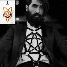 Новые Сексуальные мужские Звездные сексуальные костюмы связать ремень европейские и американские большие звезды с кожаными ремешками унисекс