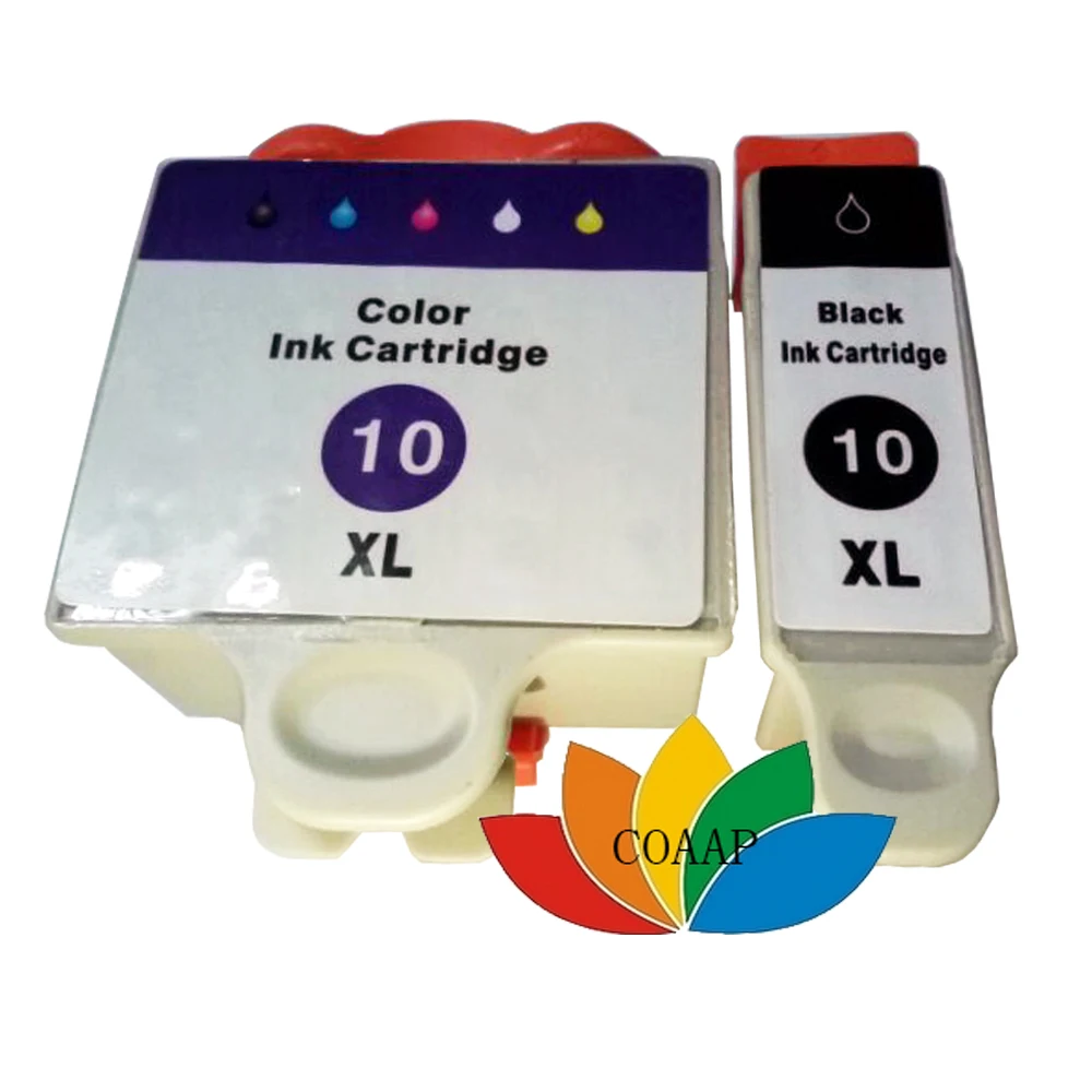 2 Pcs Kodak 10 Compatible Ink Cartridge For Kodak Esp 3/5/7/9/3250/5210