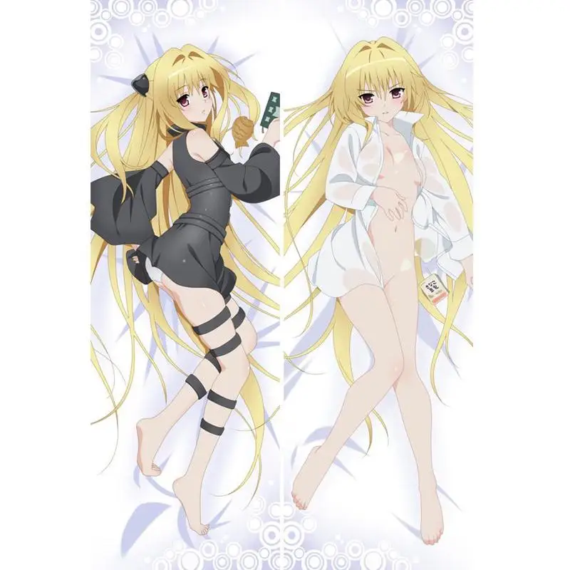 

Japanese BL Anime To Love Ru Konjiki No Yami Golden Darkness Otaku Dakimakura Gifts Bedding Hugging Body Pillow Case 150x50 CM