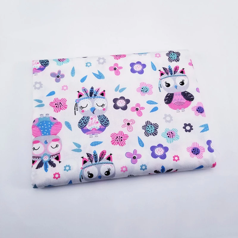 

New Arrival Lovely Printing 100% Cotton Twill Sewing Fabric DIY Quilting Pure Cotton Fabric For Home Decoration Wall Cover