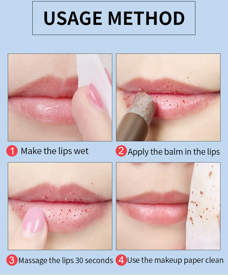 3-5g-Shea-Butter-Lip-Scrub-Makeup-Nourishing-Moisturizing-Lipbalm-Anti-Aging-Exfoliating-Full-Lip-Balm