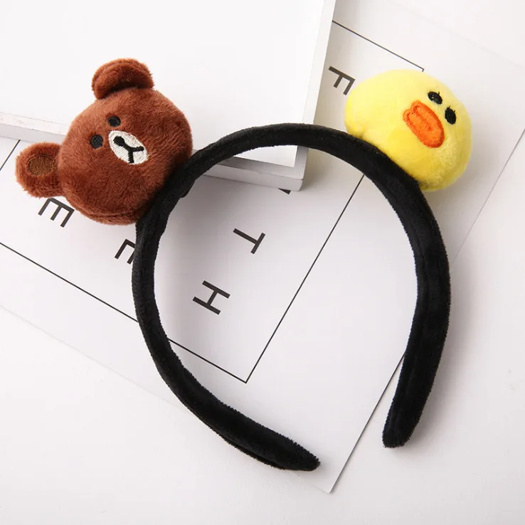 kids baby infant child girls and Mom Cute little rabbit bear headwrap hair bands Small yellow duck elastic ribbon headband Accessories  (8)