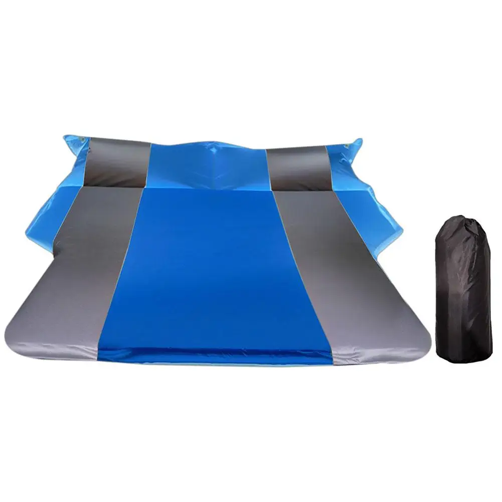 High-grade Car Automatic Air Bed SUV Trunk Travel Air Bed SUV Air Mattress Portable Camping Outdoor Mattress Car Inflatable Bed - Название цвета: Синий