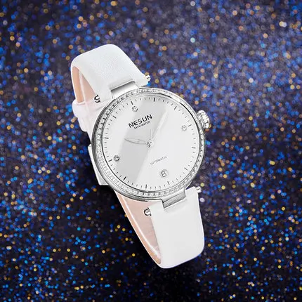 Женские часы Nesun Japan Miyota, автоматические механические часы, женские роскошные брендовые бриллиантовые часы, женские водонепроницаемые часы, N9215-1 - Цвет: Item 4