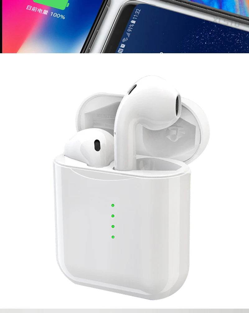 2019 Newest V8 TWS Bluetooth Headset With Pop-ups Window Wireless Bluetooth 5.0 Touch Earphones PK i10 i12 Earphones For iPhone (10)