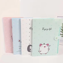 1 шт. Kawaii A4 животное Пингвин жираф Свинья бумажная папка для документов Сумки Канцелярские прочные портфели органайзер для файлов, папок
