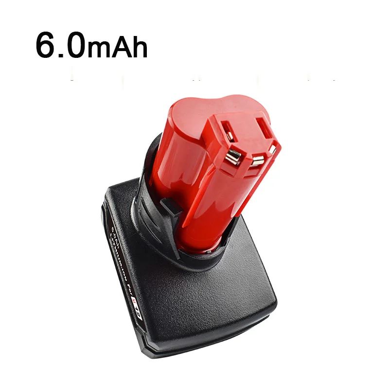  BATTOOL 6000mAh 12V Power Tool Rechargeable Li-ion Battery Replacement Battery Backup 6.0Ah for Mil