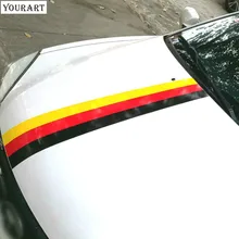 

1M Germany Flag Car Sticker France Italy Stripe Car Stickers and Decals Racing Car Stickers for BMW VW Golf Polo Pegatinas Coche