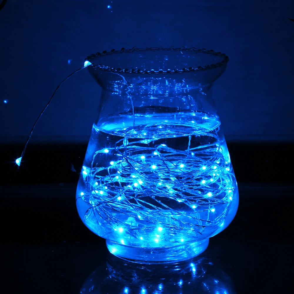 Flexible Copper Silver Wire LED String lights Waterproof Holiday lighting For Fairy Christmas Tree Wedding Party Decoration Flexible Copper Silver Wire LED String lights Waterproof Holiday lighting For Fairy Christmas Tree Wedding Party Decoration