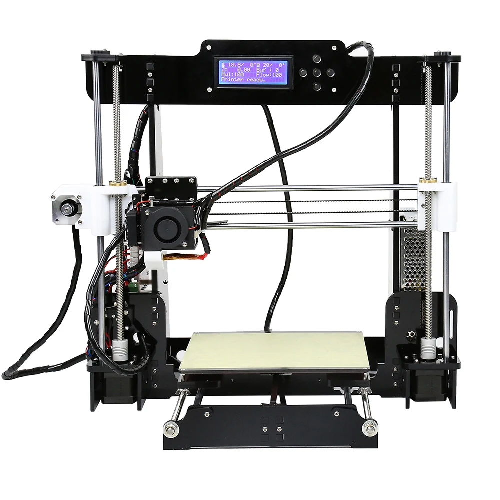 Anet A8 i3 Impresora 3d принтер Высокая точность Imprimante 3D DIY комплект с алюминиевым Экструдером горячей SD карты строительные инструменты нити