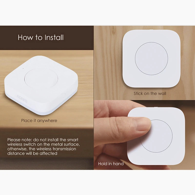 Умный переключатель Aqara обновленный wifi zigbee подключение беспроводной xiaomi