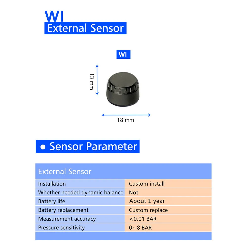 Система контроля давления в шинах, датчики, WI-Fi, для мотоцикла, TPMS, датчики для CAREUD M3 D580 T318 T86 T880 T881 U901 U906 U912 U903