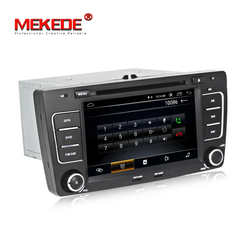 Excellent 2Din Android8.0 free shipping mic gift car audio for Skoda Octavia A5 car dvd player gps navigator bluetooth rds with map gift 5