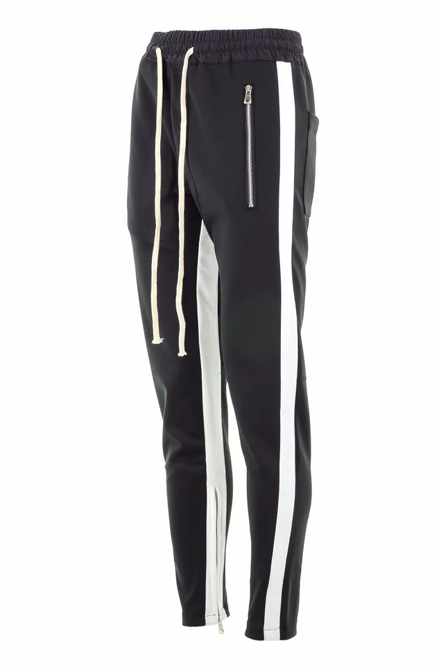 track pants green and red
