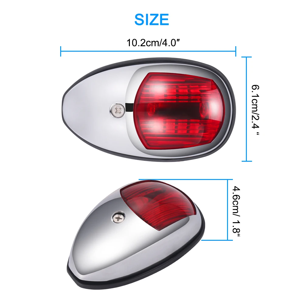 2 шт. светильники лодки 12 V-24 V Универсальный светодиодный навигационный свет лампа сигнальная лампа Морская Лодка для рыбалки лодка яхта грузовик навигационные огни