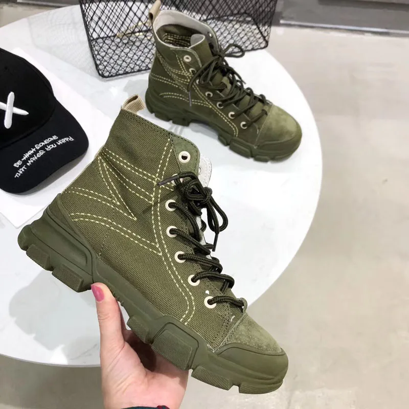 Lace Up Martin Boots Women Genuine Leather Chelsea Boots Motorcycle Ankle Boots Ladies Ins Trend Sexy Short Booties Botas Mujer Women's Shoes