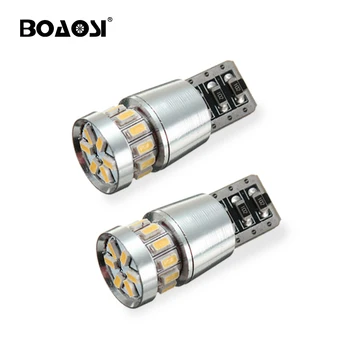 

BOAOSI 2x T10 168 194 2825 W5W Xenon White Car CREE LED 3014 Chip LED Bulbs For Parking Position Lights or License Plate Lights