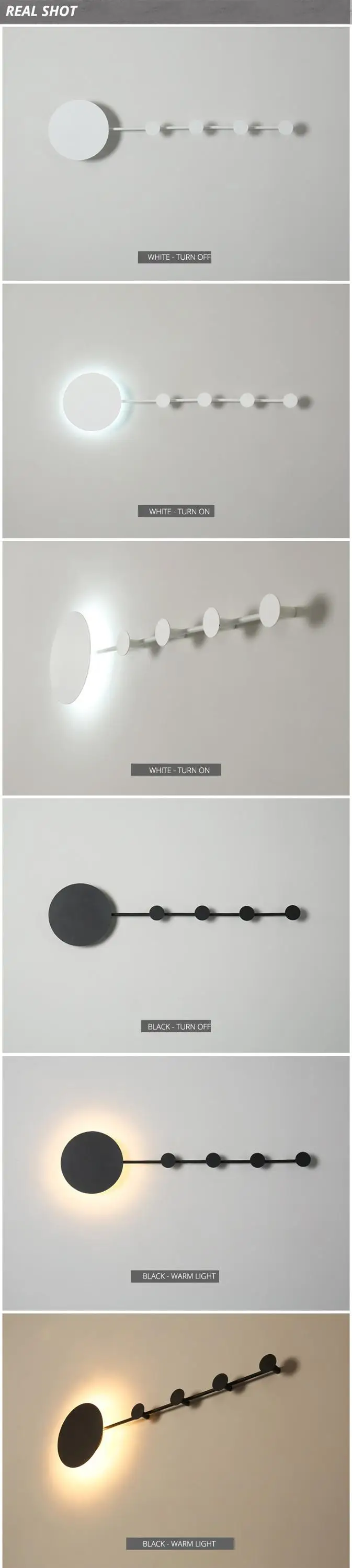 DX Nordic Iron Wall Shelf Lamp (2)