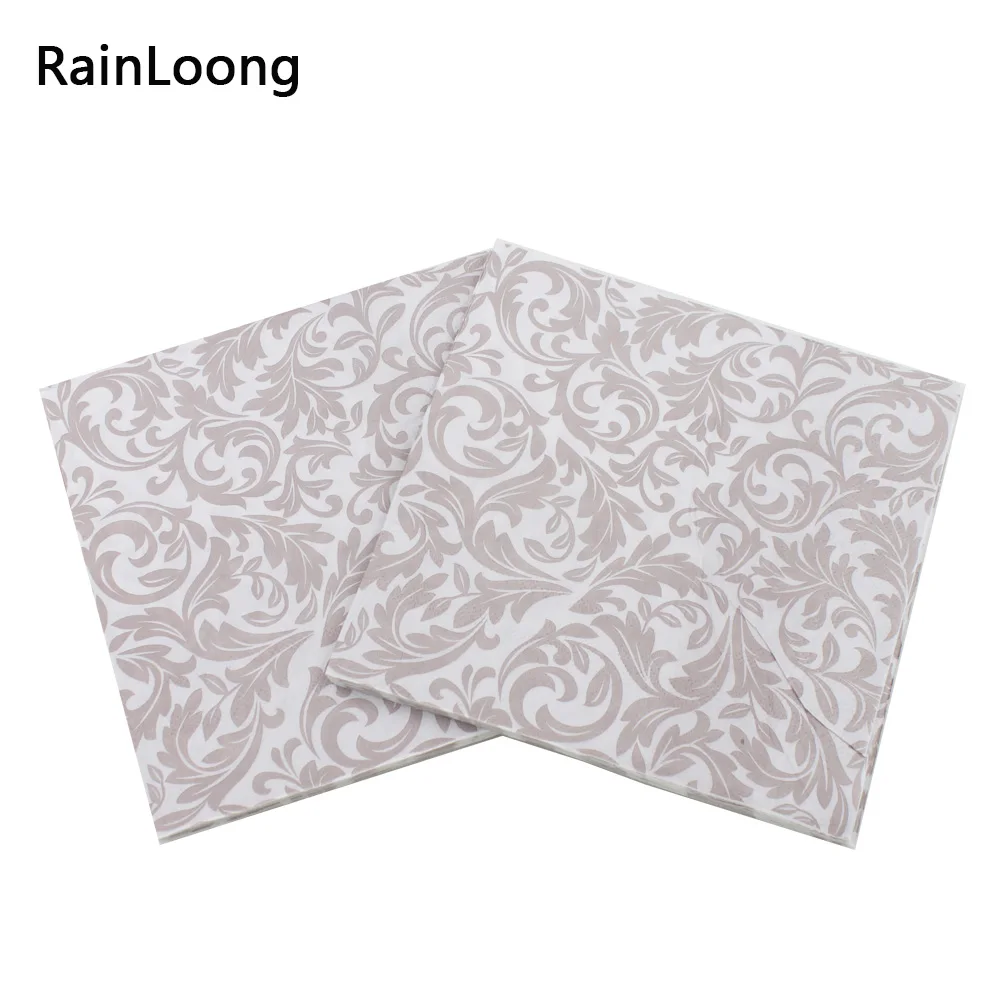 

[RainLoong] Floral Flower Paper Napkins Event & Party Tissue Cocktail Napkins Decoration Serviettes 33*33cm 20pcs/pack/lot