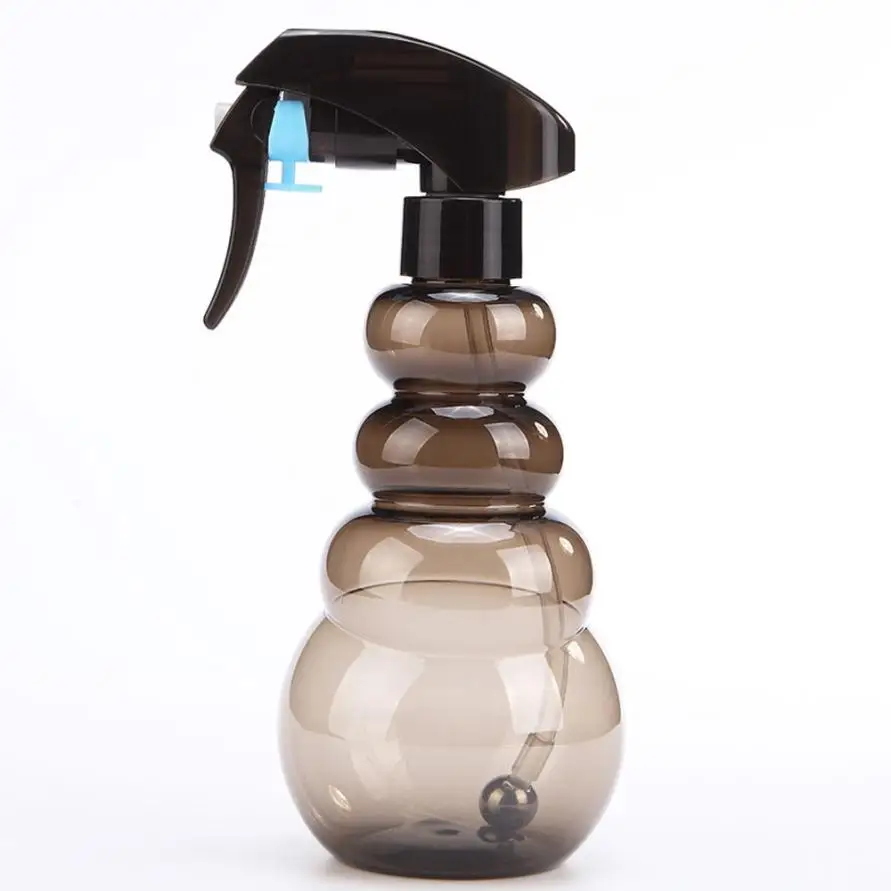 

New Women Hair Humidification Transparent Sprayer Manual Press 200ml Double Color PET Bottle Green Gray Women Hair Spray Bottle