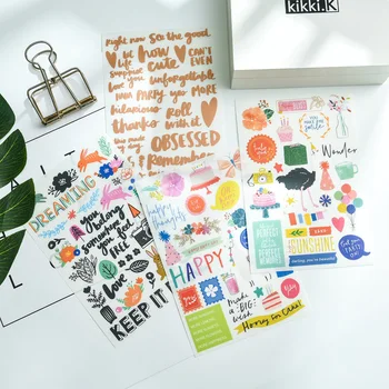 

ZFPARTY Happy Rub on Stickers set for Scrapbooking/ Happy Planner/ Card Making/Journaling Project