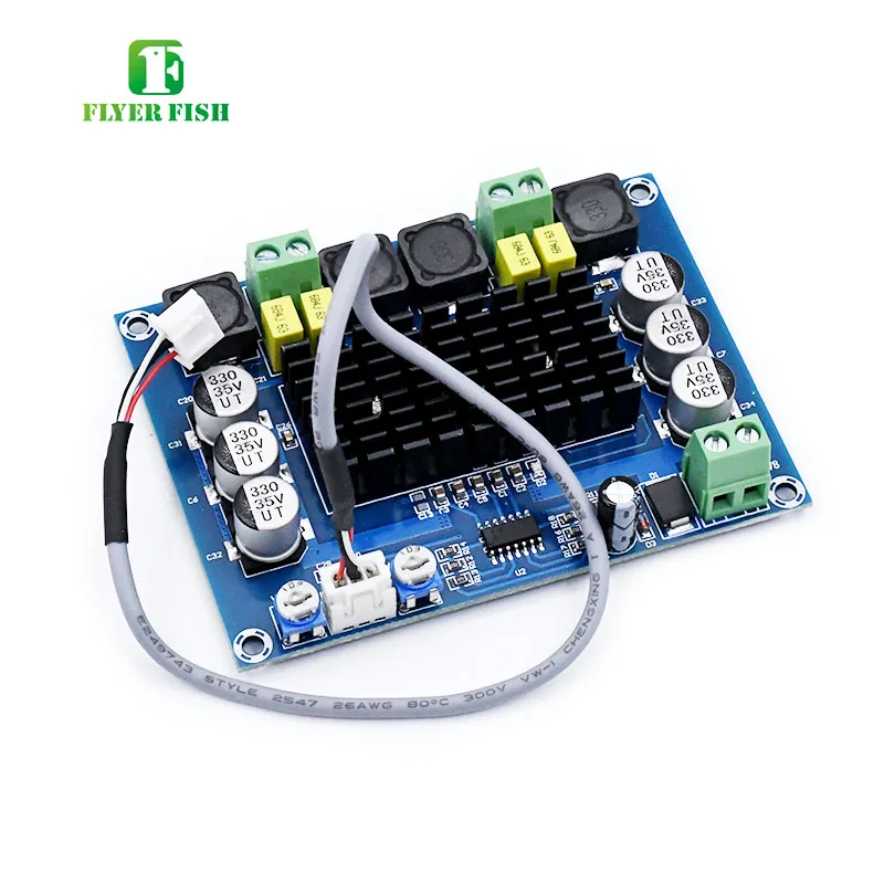 

TPA3116 2x120W Amplifier Board Module Dual Channel High Power Stereo Audio Volume Control Amplificador DC12V-26V 2*50W