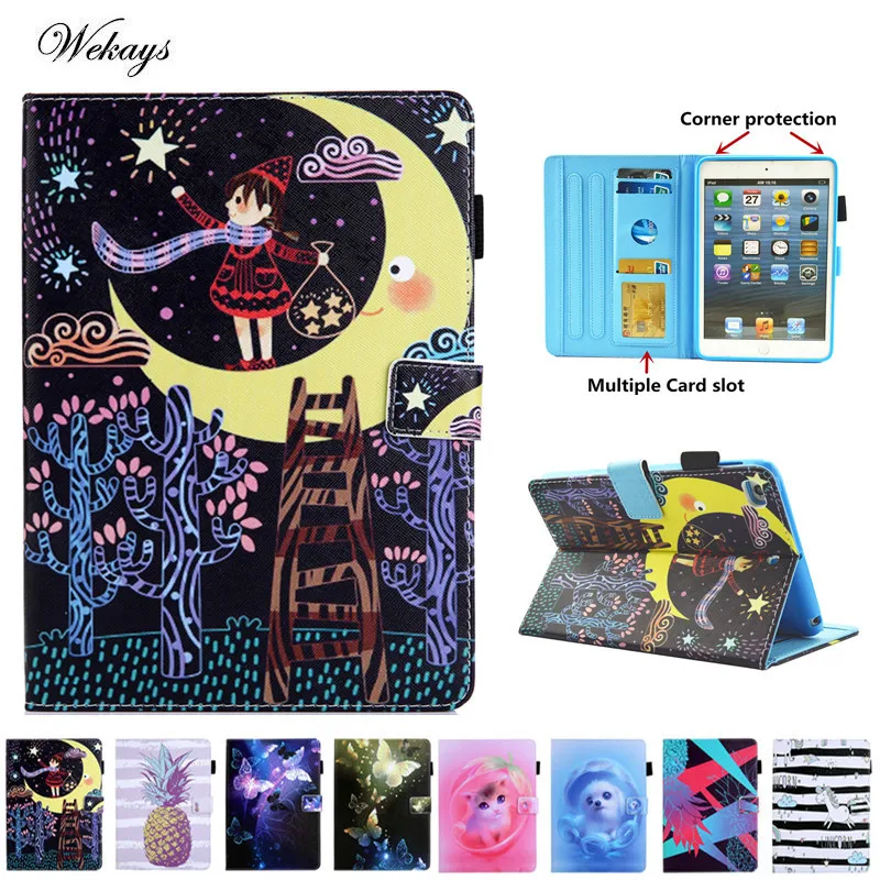 

Case For ipad mini 1 2 3 4 Soft silicone Cartoon Unicorn Function Stand Flip Leather For ipad mini 2 mini 3 mini 4 Cover Coque