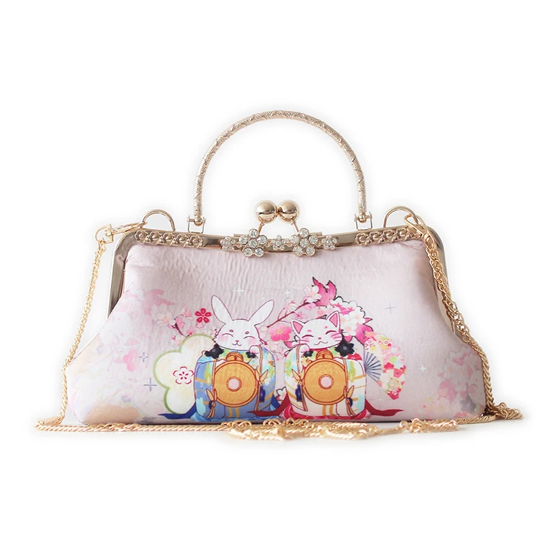 

Luxury Women Japanese Style Handbag Chain Crossbody Bags for Lady Party Clutch Bag bolsa feminina bolsos mujer Handmade