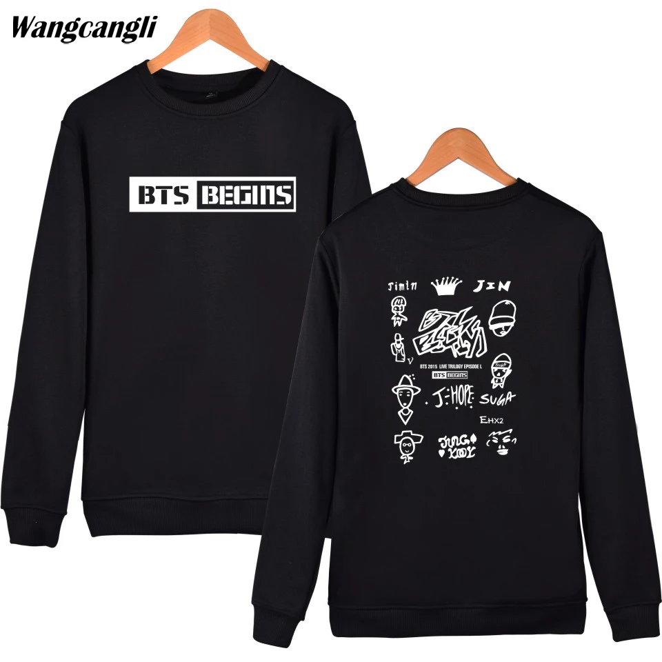 bts BTS logo beatles Marca Sudadera Con Capucha nuevo logotipo coreano Sudaderas Con Capucha de Los Hombres de Hip Hop Divertido Negro Ocasional Con Capucha Punky de Las Mujeres|Sudaderas con