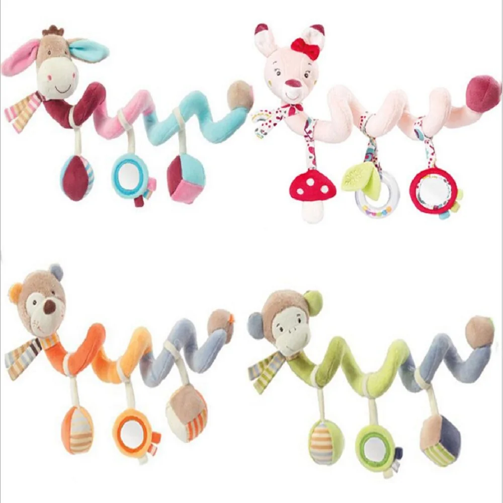 ﻿Buy Soft Infant Crib Bed Stroller Toy Spiral Baby Toys For Newborns