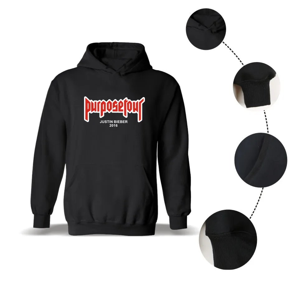 Aikooki Justin Bieber Purpose Tour 2018 Pop New Style Hoodies Sweatshirts Men/Women Fashion Hip Hop Streetwear Fans Clothes