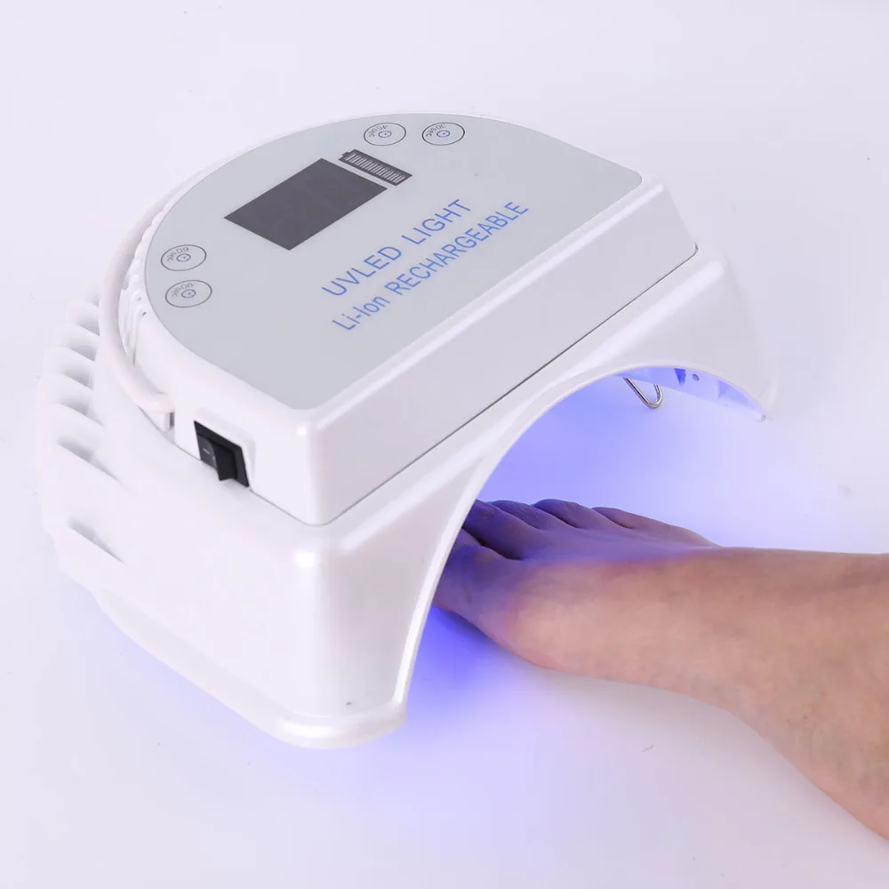

LED Nail UV Lamp Nail Dryer Salon Equipment Rechargeable Lithium Battery Professional 64W High Power
