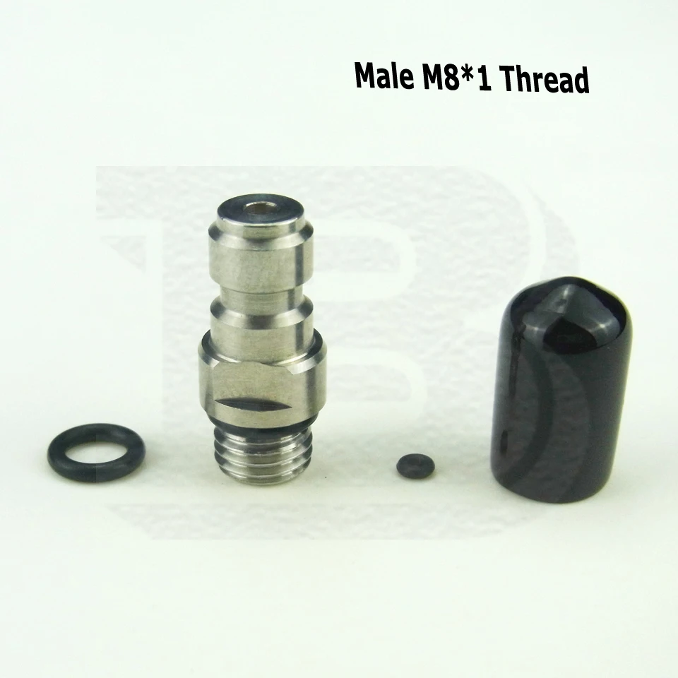 New Paintball PCP 8MM Male Quick Head Connection Check Valve One Way